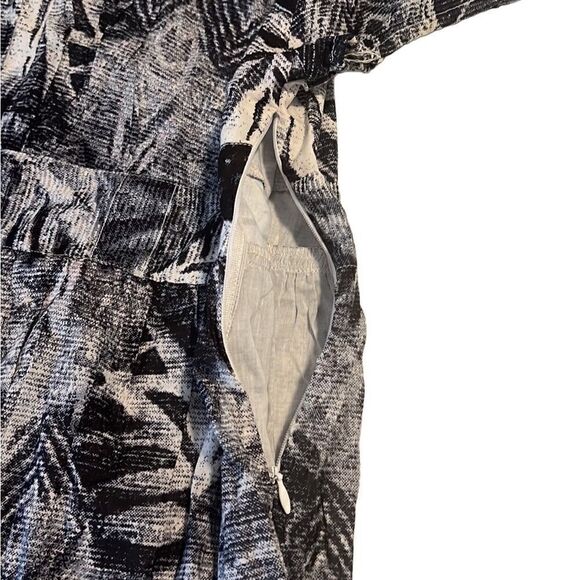 Chaudry Blue White Cotton Round Neck Cap Sleeves Dress Size M NWT - Picture 6 of 14